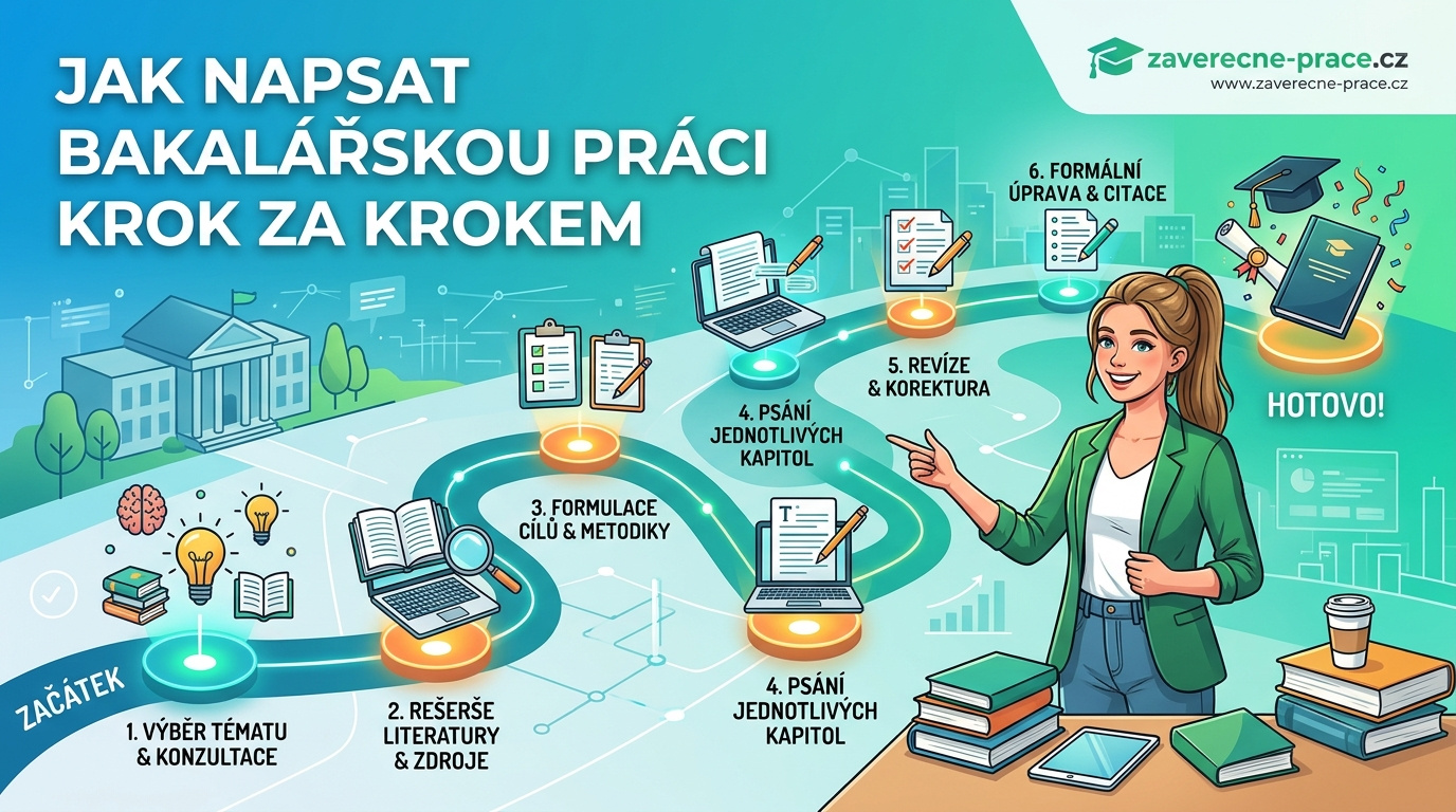 Jak napsat bakalářskou práci krok za krokem – přehled postupu